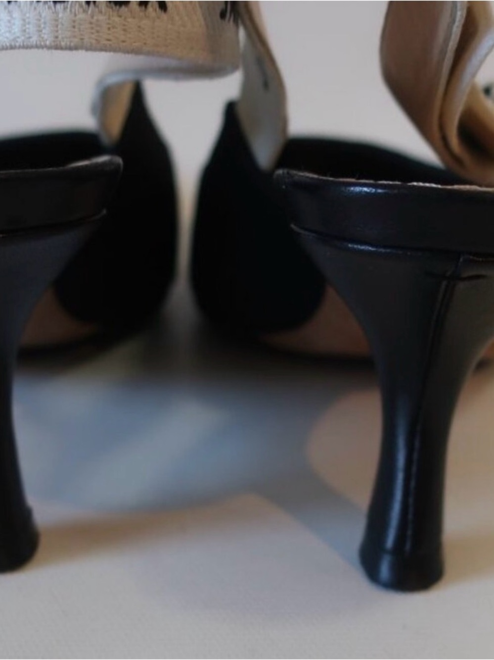 Authentic Dior Black J’Adior Technical Fabric Slingback Heels 38.5 - Picture 7 of 12